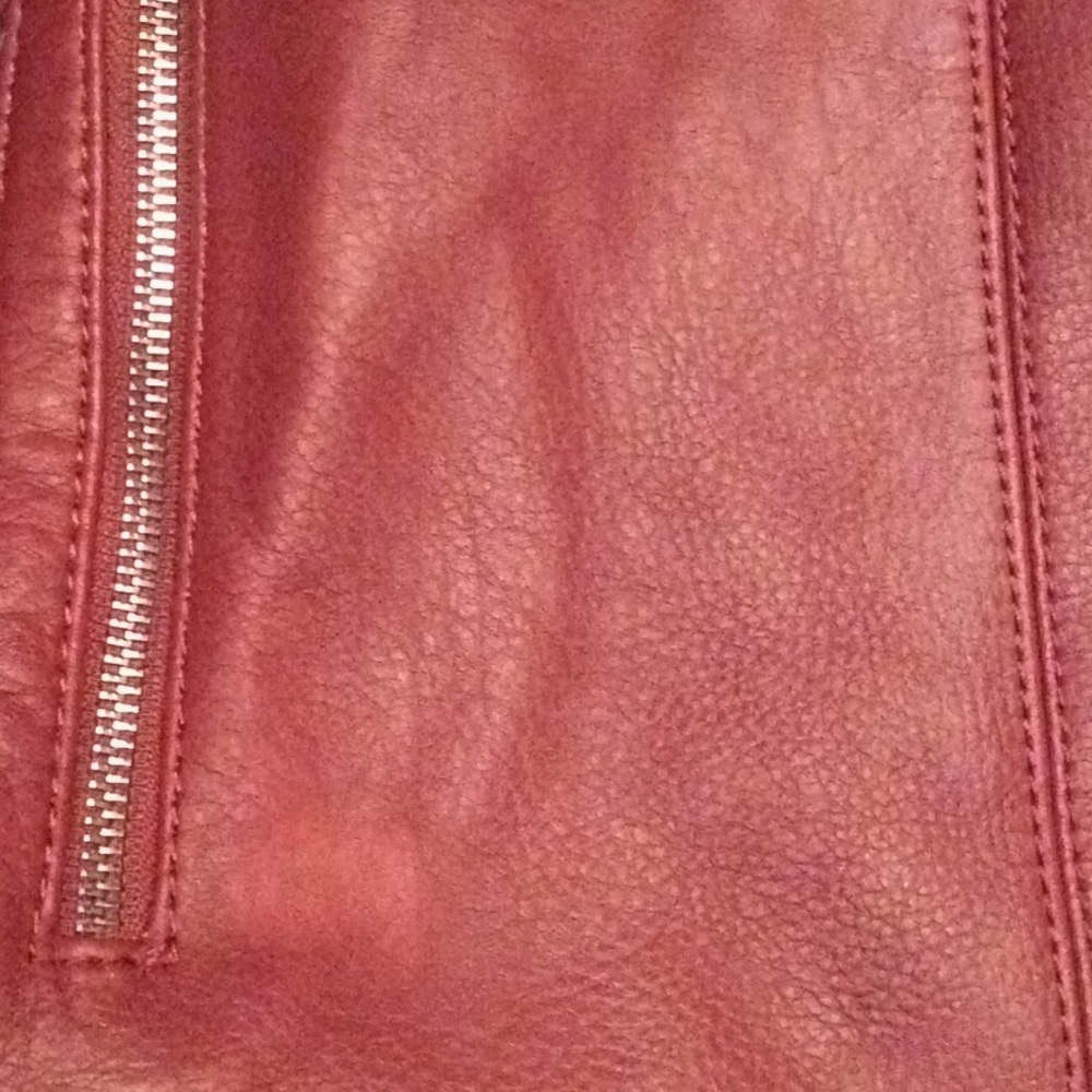 Max Studio Burgundy Studded Talo Vegan Leather Bag - Picture 13 of 16